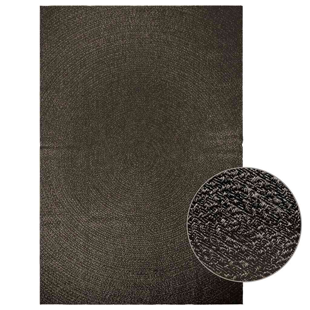 Vidaxl Teppich Zizur innerhalb und außerhalb von 200x290 cm Jute Look Anthrazit