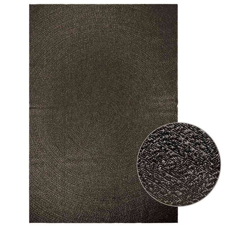 Vidaxl Teppich Zizur innerhalb und außerhalb von 200x290 cm Jute Look Anthrazit