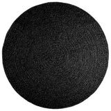 Vidaxl Teppich Zizur innen und außen Ø 160 cm Jute Look Anthrazit - afbeelding 3