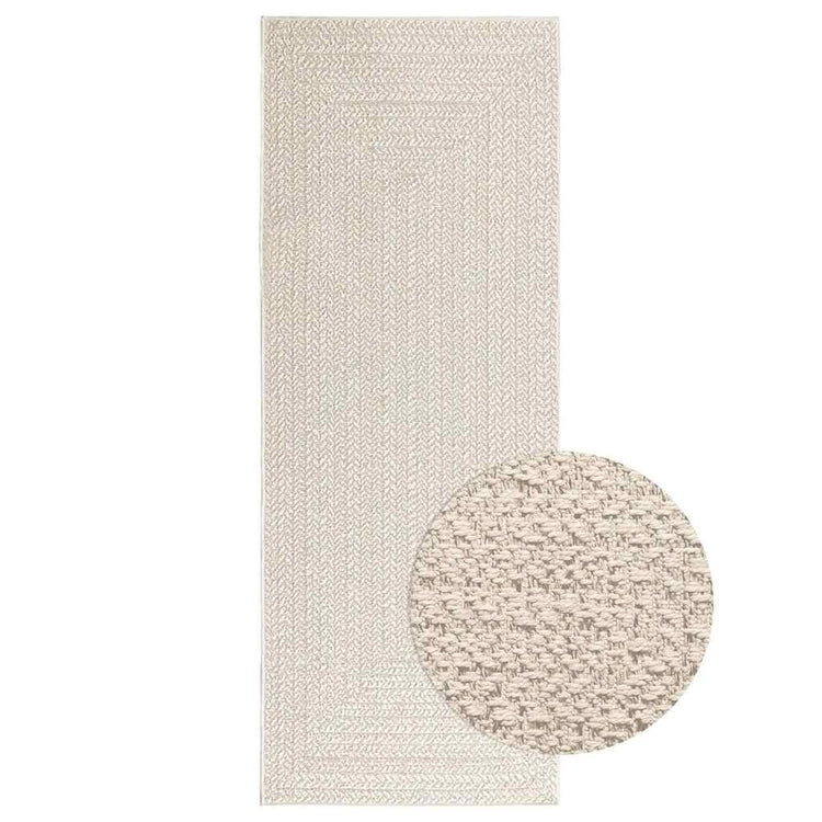 Vidaxl Teppich Zizur Raum innerhalb und außerhalb 80x200 cm Jute Look