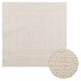 Vidaxl Teppich Zizur Raum innerhalb und außerhalb 120x120 cm Jute Look - afbeelding 1