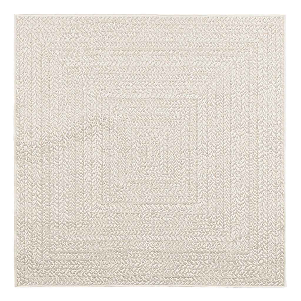 Vidaxl Teppich Zizur Raum innerhalb und außerhalb 120x120 cm Jute Look
