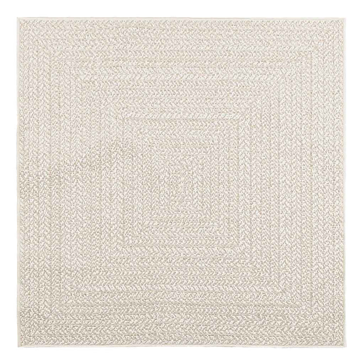 Vidaxl Teppich Zizur Raum innerhalb und außerhalb 120x120 cm Jute Look