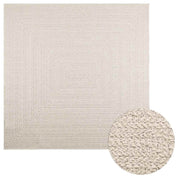 Vidaxl Teppich Zizur Raum innerhalb und außerhalb von 200x200 cm Jute Look - afbeelding 1