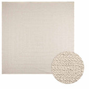 Vidaxl Teppich Zizur Raum innerhalb und außerhalb 240x240 cm Jute Look - afbeelding 1