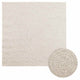 Vidaxl Teppich Zizur Raum innerhalb und außerhalb 120x120 cm Jute Look