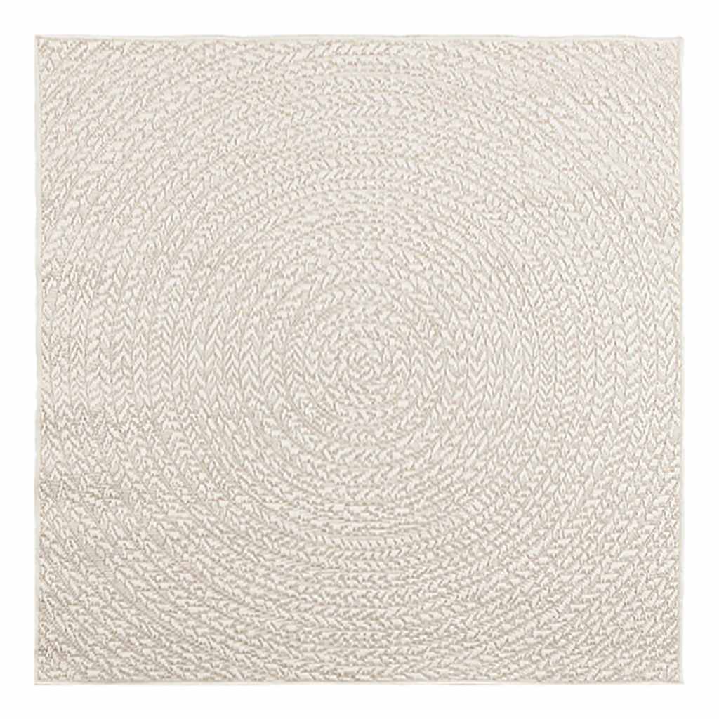 Vidaxl Teppich Zizur Raum innerhalb und außerhalb 120x120 cm Jute Look