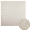 Vidaxl Teppich Zizur Raum innerhalb und außerhalb von 200x200 cm Jute Look