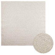 Vidaxl Teppich Zizur Raum innerhalb und außerhalb von 200x200 cm Jute Look - afbeelding 1