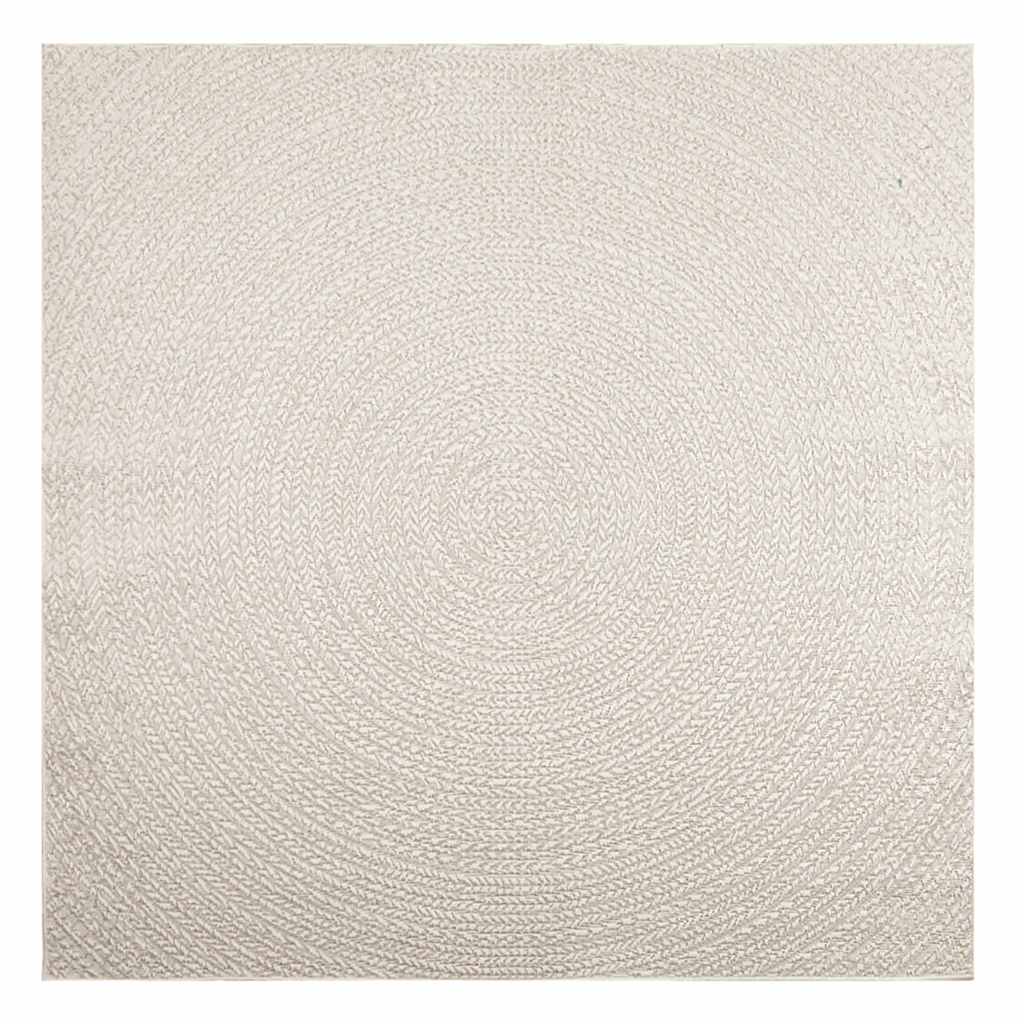 Vidaxl Teppich Zizur Raum innerhalb und außerhalb von 200x200 cm Jute Look