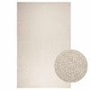 VidaXL Teppich Zizur Creme drinnen und draußen 200x290 cm Juteoptik