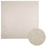 Vidaxl Teppich Zizur Raum innerhalb und außerhalb 240x240 cm Jute Look - afbeelding 1