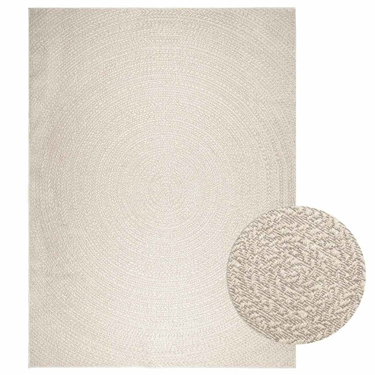 Vidaxl Teppich Zizur Raum innerhalb und außerhalb 240x340 cm Jute Look