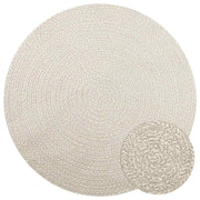 Vidaxl Teppich Zizur Creme in und außerhalb von Ø 160 cm Jute Look - afbeelding 1