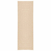 Vidaxl Teppich Zizur Beige Innen und außerhalb 80x250 cm Jute Look - afbeelding 2