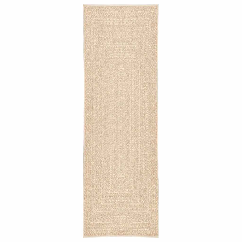 Vidaxl Teppich Zizur Beige Innen und außerhalb 80x250 cm Jute Look