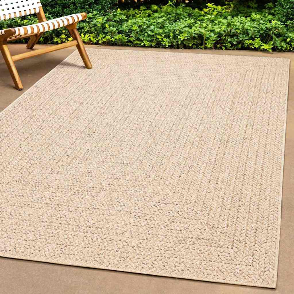 Vidaxl Teppich Zizur Beige Innen und außerhalb von 100x200 cm Jute Look