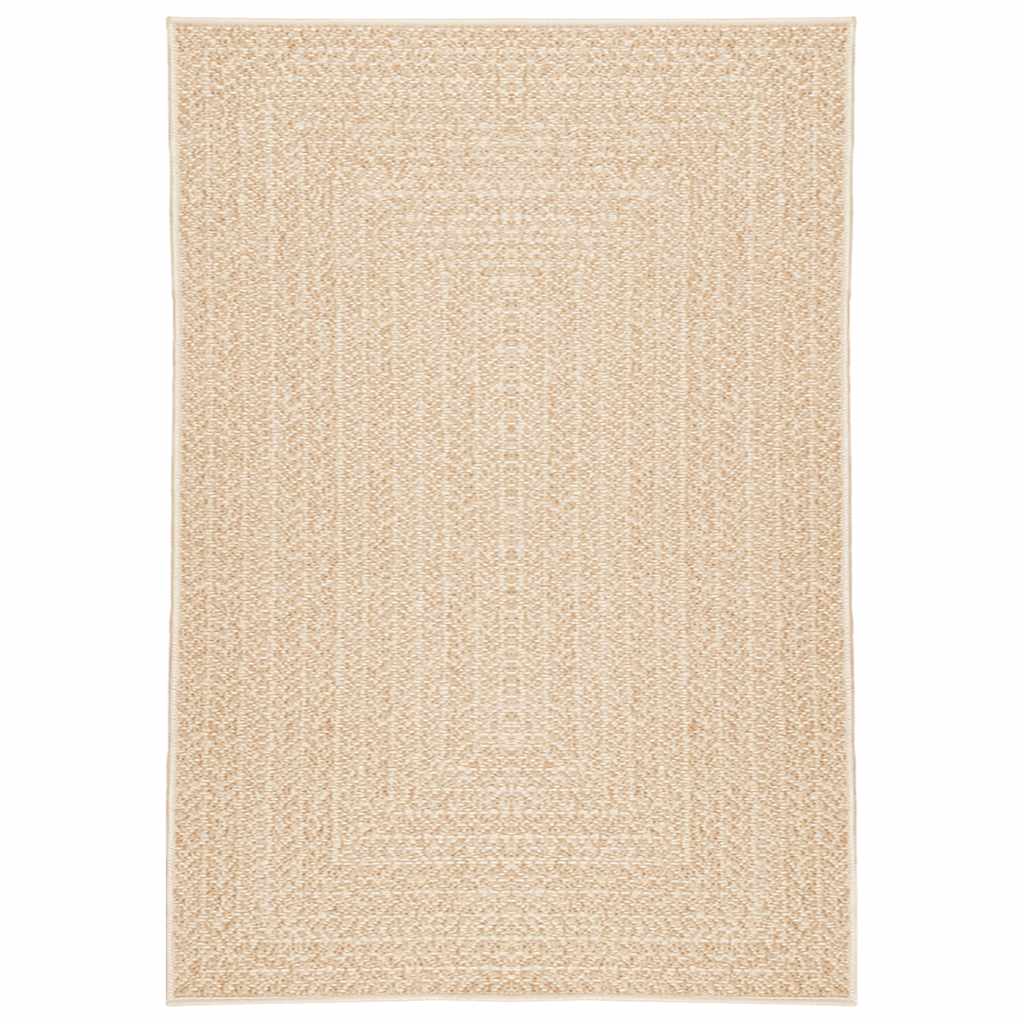 Vidaxl Teppich Zizur Beige Innere und außerhalb von 140x200 cm Jute Look