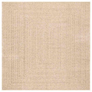 Vidaxl Teppich Zizur Beige innerhalb und außerhalb 200x200 cm Jute Look - afbeelding 2