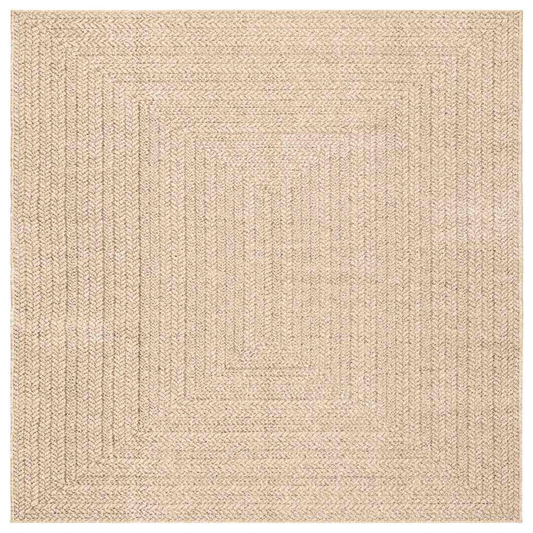 Vidaxl Teppich Zizur Beige innerhalb und außerhalb 200x200 cm Jute Look