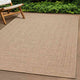 Vidaxl Teppich Zizur Beige innerhalb und außerhalb 200x290 cm Jute Look