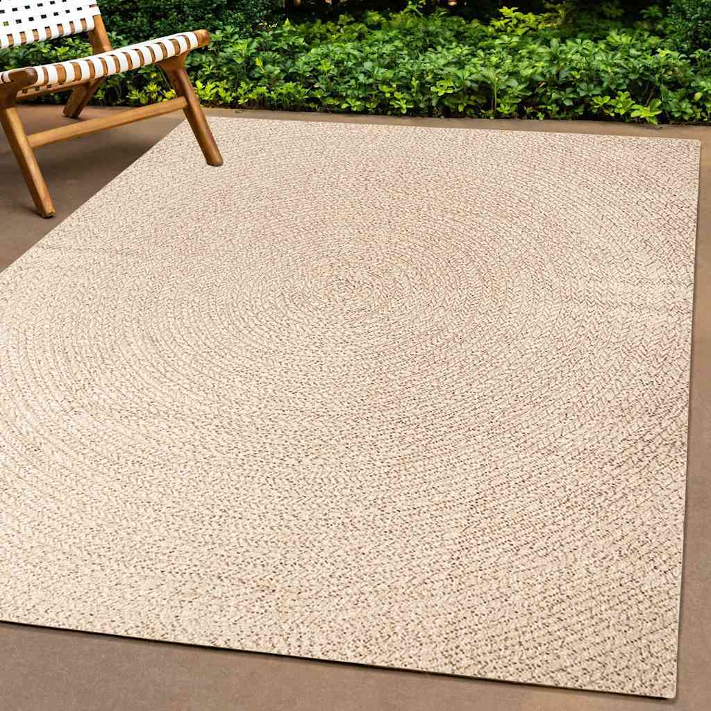 Vidaxl Teppich Zizur Beige Innen und außerhalb von 80x150 cm Jute Look