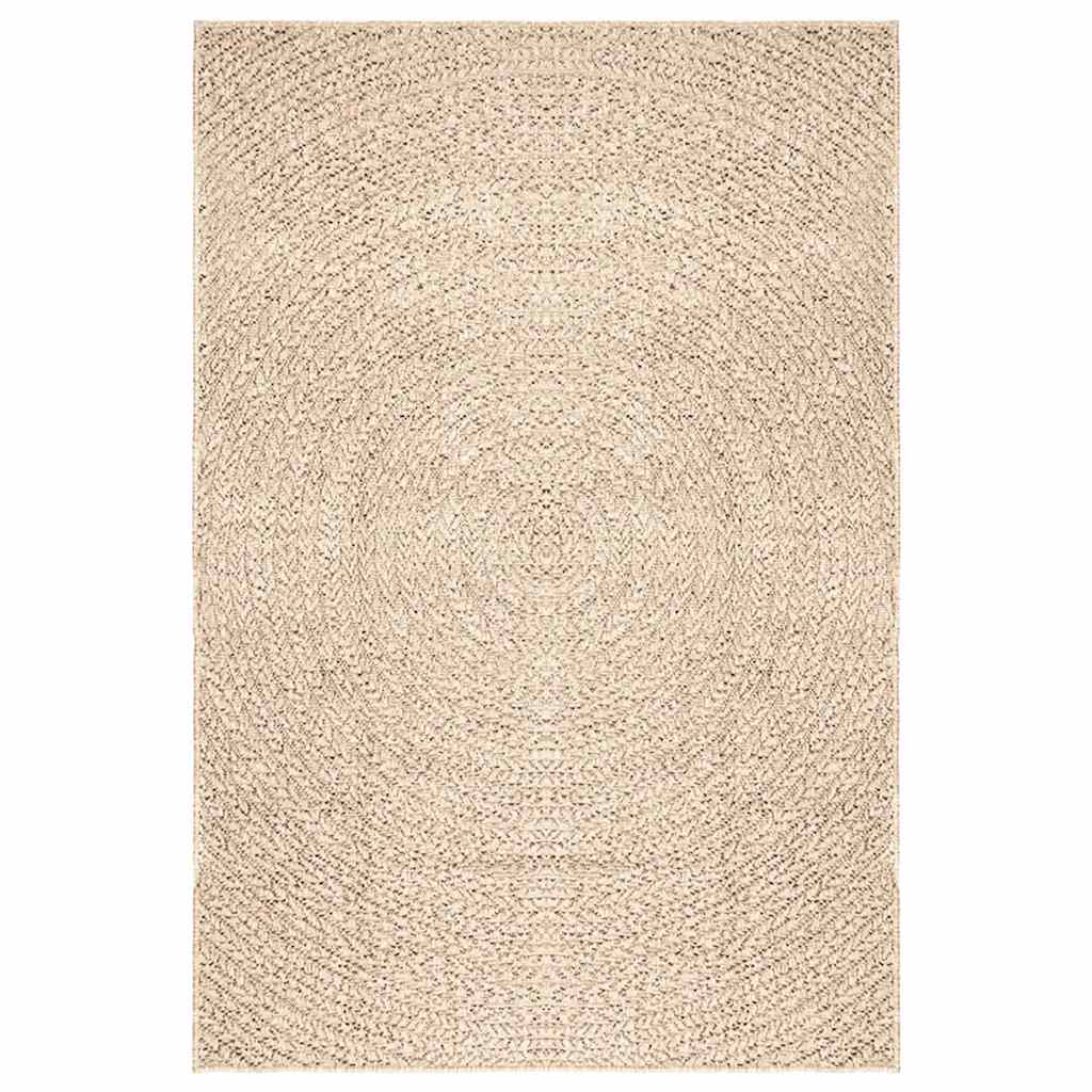 Vidaxl Teppich Zizur Beige Innere und außerhalb von 140x200 cm Jute Look