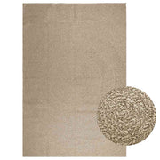 Vidaxl Teppich Zizur Beige in und außerhalb von 240x340 cm Jute Look - afbeelding 1