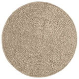Vidaxl Teppich Zizur Beige innen und außen Ø 90 cm Jute Look - afbeelding 2