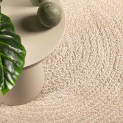 Vidaxl Teppich Zizur Beige innen und außerhalb Ø 120 cm Jute Look - afbeelding 1
