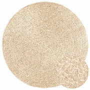 Vidaxl Teppich Zizur Beige innen und außerhalb Ø 120 cm Jute Look - afbeelding 3