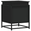VIDAXL -Speicherbox mit Deckel 40x40x51,5 cm verarbeitetes Holz schwarz