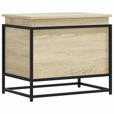 VIDAXL -Speicherbox mit Deckel 60x40x51,5 cm verarbeiteter Holz Sonoma -Eiche