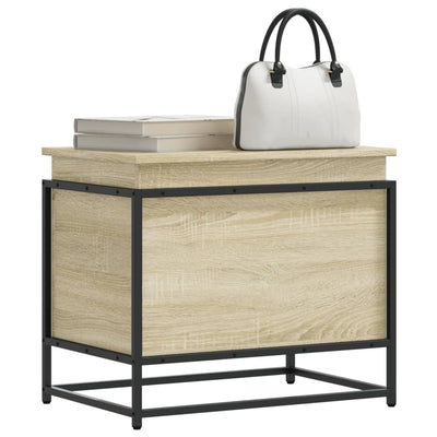 VIDAXL -Speicherbox mit Deckel 60x40x51,5 cm verarbeiteter Holz Sonoma -Eiche