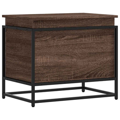 VIDAXL -Speicherbox mit Deckel 60x40x51,5 cm verarbeiteter Holzbraune -Eiche