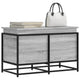 VIDAXL -Speicherbox mit Deckel 80x40x51.5 cm verarbeitetes Holzgrau Sonoma