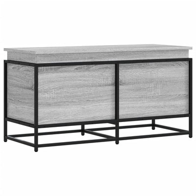VIDAXL -Speicherbox mit Deckel 100x40x51,5 cm propertiertes Holzgrau Sonoma