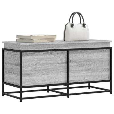 VIDAXL -Speicherbox mit Deckel 100x40x51,5 cm propertiertes Holzgrau Sonoma