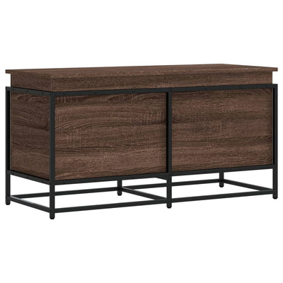 VIDAXL -Speicherbox mit Deckel 100x40x51,5 cm verarbeiteter Holzbraune -Eiche
