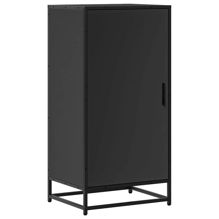 VIDAXL -Schuhregal 48x38x97,5 cm verarbeitetes Holz schwarz