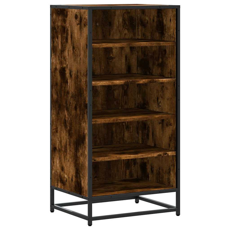 VIDAXL -Schuhregal 48x38x97,5 cm verarbeiteter Holzgeräuchchen -Eiche gefärbt