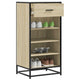 VIDAXL -Schuhregal 48x38x97,5 cm verarbeitetes Holz Sonoma Eiche gefärbt