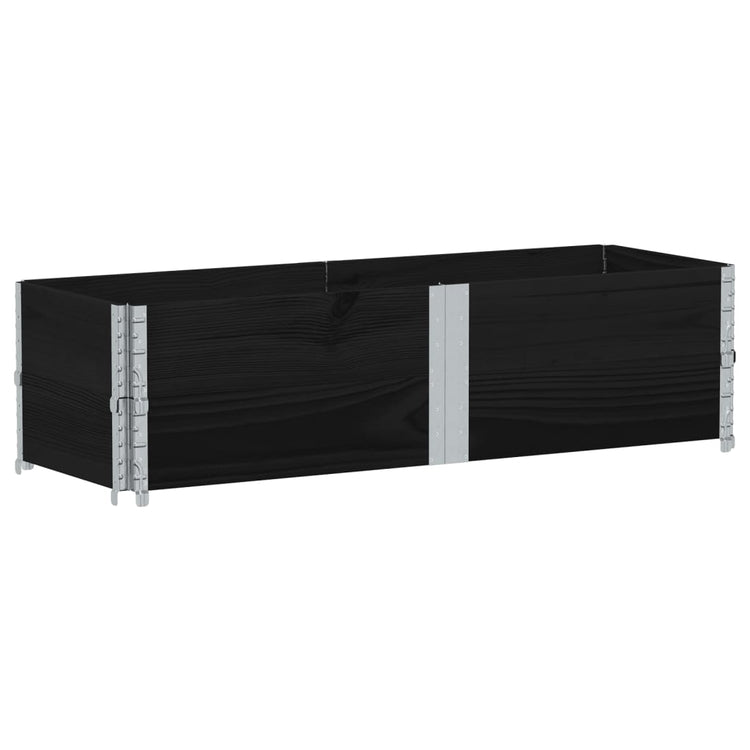 VIDAXL -Planungsbox 150x50 cm Festkiefer schwarz