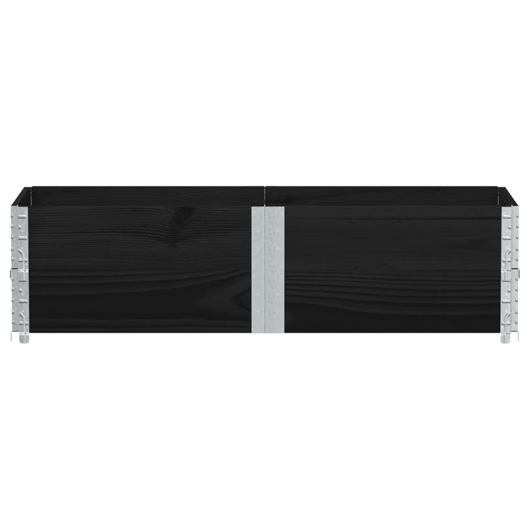 VIDAXL -Planungsbox 150x50 cm Festkiefer schwarz