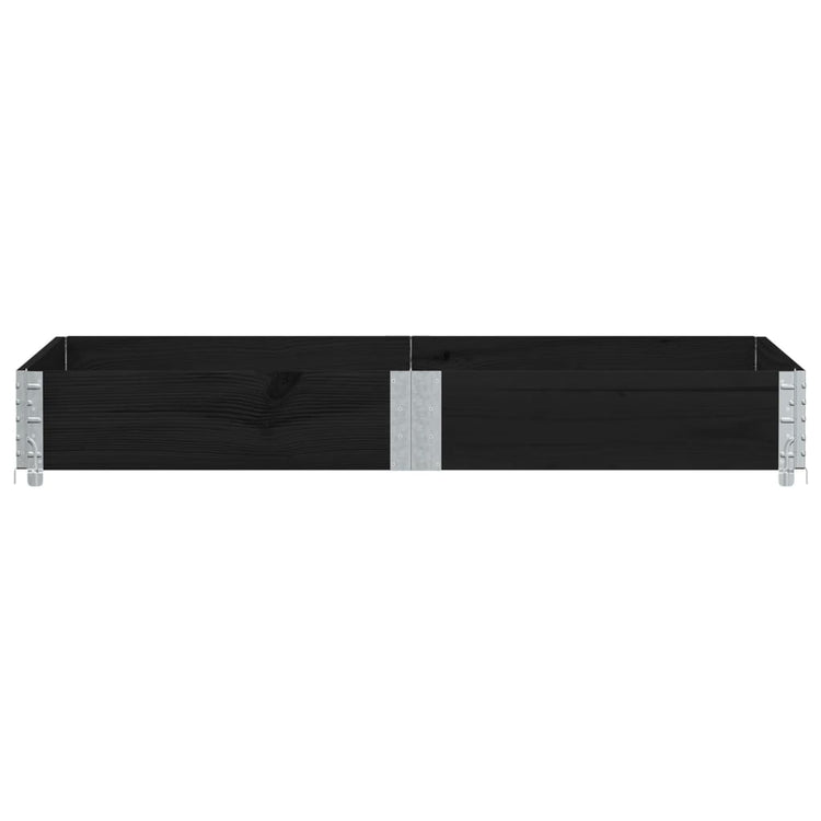 VIDAXL -Planungsbox 150x100 cm Festkiefer schwarz