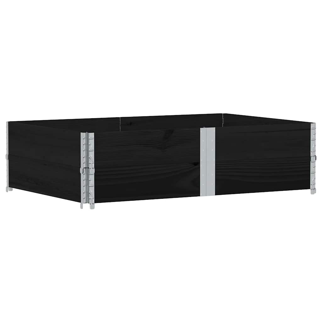 VIDAXL -Planungsbox 150x100 cm Festkiefer schwarz