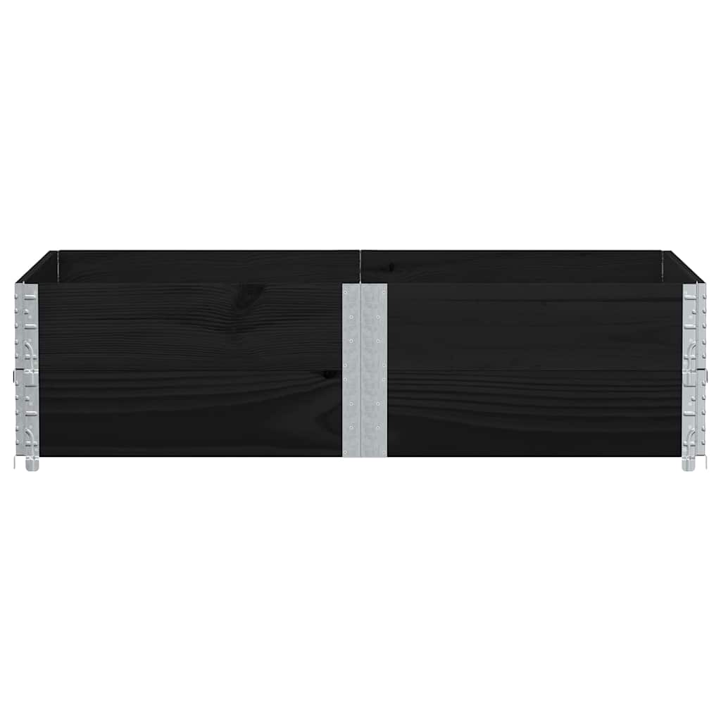 VIDAXL -Planungsbox 150x100 cm Festkiefer schwarz