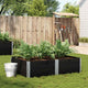 VIDAXL -Planungsbox 150x100 cm Festkiefer schwarz