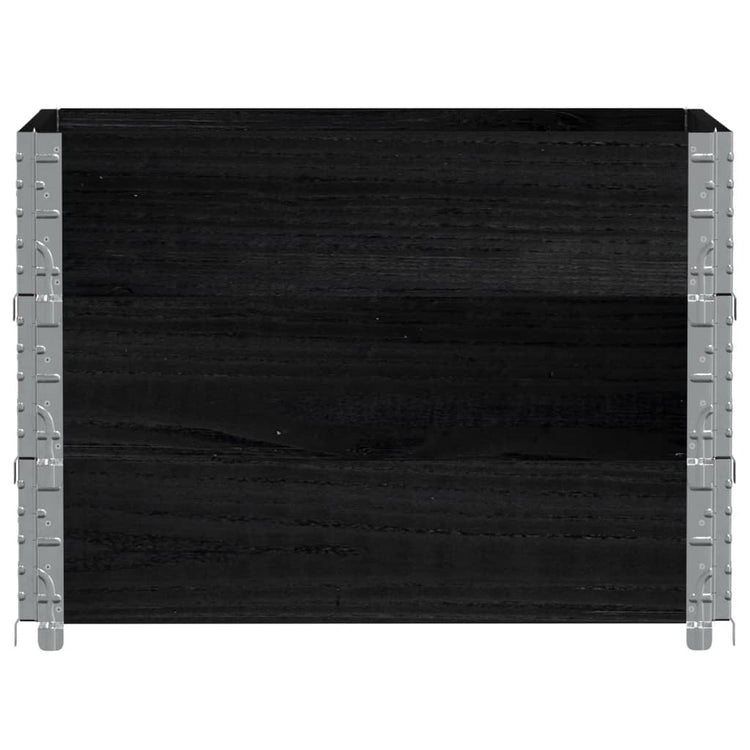 VIDAXL -Planungsbox 80x60 cm Festkiefer schwarz