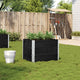 VIDAXL -Planungsbox 80x60 cm Festkiefer schwarz